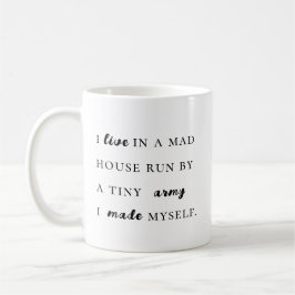 Trendlustige moderne Typografie Kaffeetasse