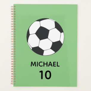 Trendly Personalisiert Soccer Football Name & Numm Planer