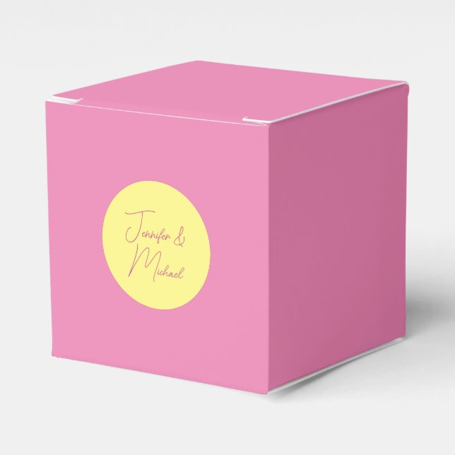 TrendMinimalistisch Moderne, Schlichte, einfache P Geschenkschachtel (Vorderseite)