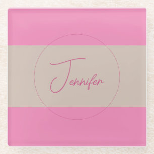 TrendMinimalistisch Moderne, Schlichte, einfache P Glasuntersetzer