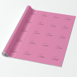 TrendMinimalistisch Moderne, Schlichte Rosa Farbe Geschenkpapier