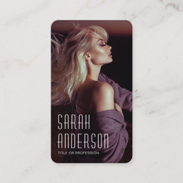 Trendmodelle Tänzer Schauspielerin Fotograf Foto  Visitenkarte (Vorderseite)