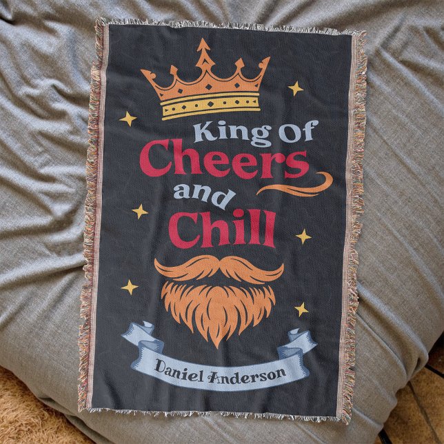 Trendmoderne, farbenfrohe Weihnachtskönig - Typogr Decke (Von Creator hochgeladen)