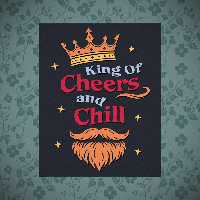 Trendmoderne, farbenfrohe Weihnachtskönig - Typogr Poster (Von Creator hochgeladen)