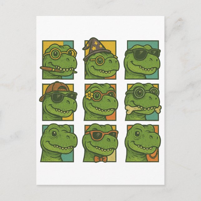 Trendosaurus Rex Postkarte (Vorderseite)