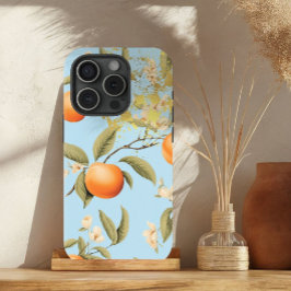 Trendpastellblau, Orange und Gold Apricot Case-Mate iPhone Hülle