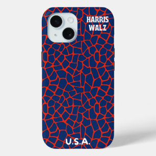 Trendred White Blue Animal Print Tough Case