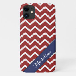 Trendred White Zickzack Blue Ribbon Case-Mate iPhone Hülle