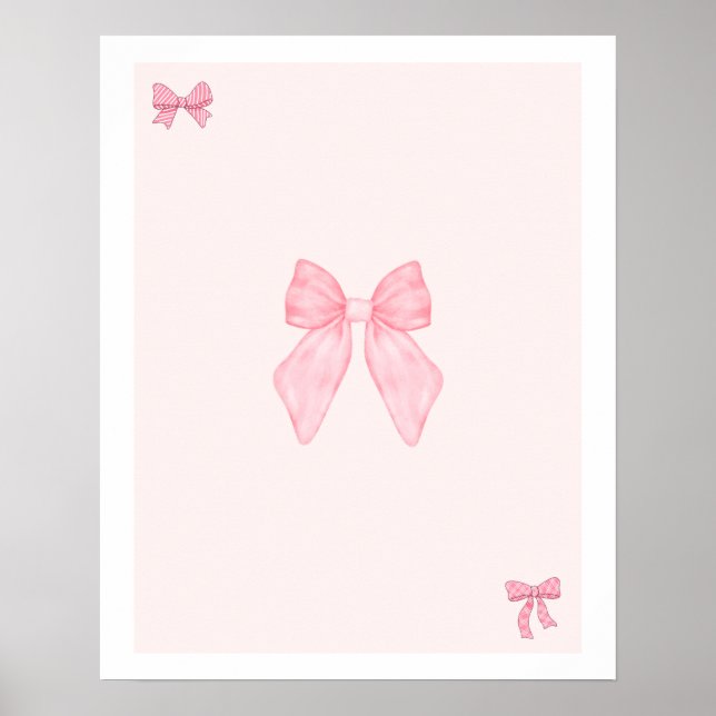 Trendrosa Bows Wall Art Set , Preppy Poster, Col Poster (Vorne)