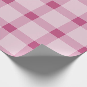 Trendrosa Feiertag Kariert Weihnachten Geschenkpapier