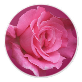 Trendrosa Rosa Blütenrose Moderne boho schön Keramikknauf