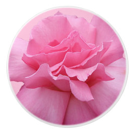 Trendrosa Rosa Keramik niedlich boho floral weiß Keramikknauf