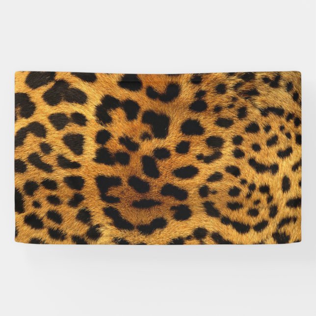 Trendschicker Tiermuster Braunleopard-Druck Banner (Horizontal)