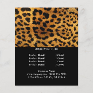 Trendschicker Tiermuster Braunleopard-Druck Flyer