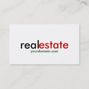 TrendSchlichte White Real Anwesen Agent Business C Visitenkarte