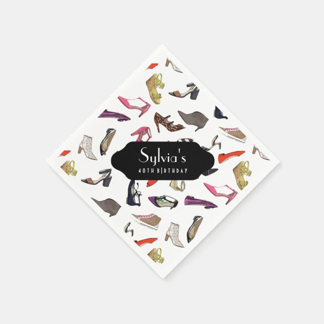 Trendschuhe Papierservietten (Ecke)