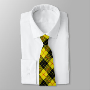 Trendschwarz-gelbe Tartan kariert Krawatte