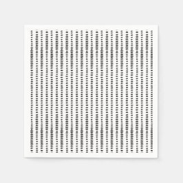 Trendschwarz-weiß Abstraktes Musterpapier Napkin Serviette