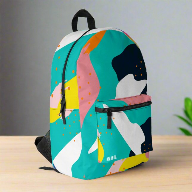 Trendsetter zurück zu den bunten Abstrakten Namen  Bedruckter Rucksack (Von Creator hochgeladen)