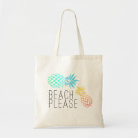 Trendsommer "beach bitte", farbenfrohe Ananas