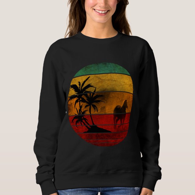 Trendsommer Sonnenuntergang Sweatshirt (Vorderseite)