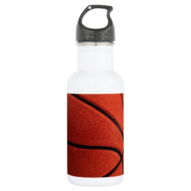 Trendstil Basketball Edelstahlflasche (Vorderseite)