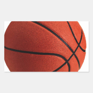 Trendstil Basketball Rechteckiger Aufkleber