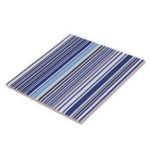 TrendSummer Navy Blue Boat Stripes Collection Fliese