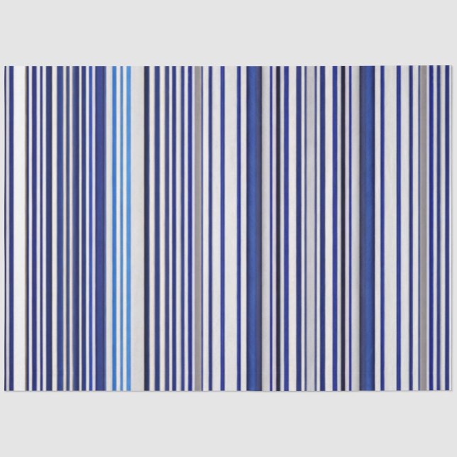TrendSummer Navy Blue Boat Stripes Collection Seidenpapier (Vorderseite)