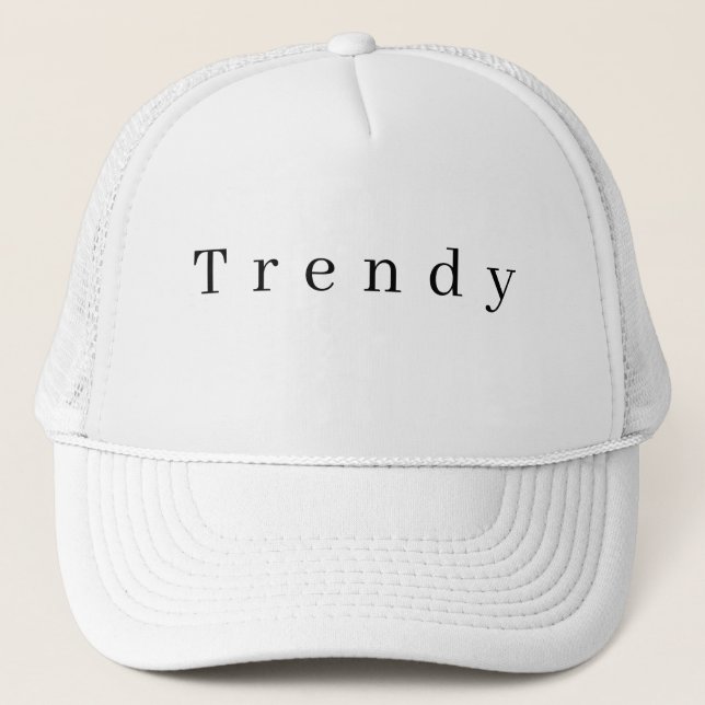 Trendtext Personalisierte Männer Frauen Super Truckerkappe (Vorderseite)
