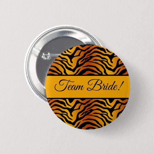 Trendtiger Tigerprint Button (Vorne & Hinten)