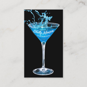 Trendveranstaltungen Barkeeper Exotic Blue Splash Visitenkarte