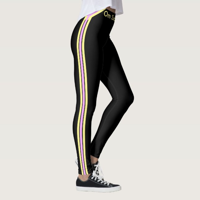 Trendy 3-Streifen-Leggings Leggings (Rechts)