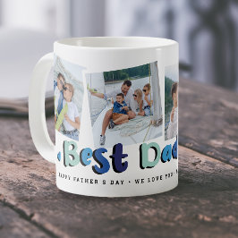Trendy 4 Foto Bester Vater je Sake Vathers Day Kaffeetasse