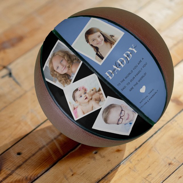 Trendy 4 Insta Foto Collage Daddy 'We Liebe You' Basketball (Von Creator hochgeladen)