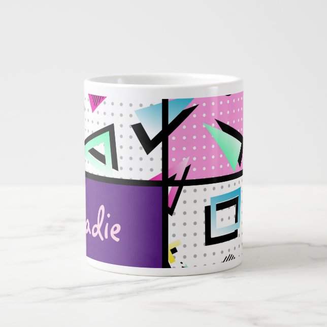 Trendy 80er Jumbo-Tasse (Vorderseite)