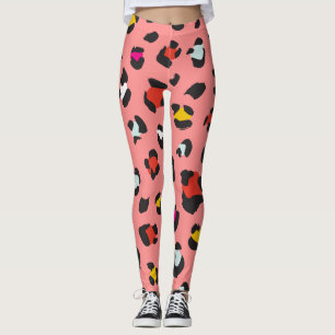Trendy 80er Leopard Pattern Leggings