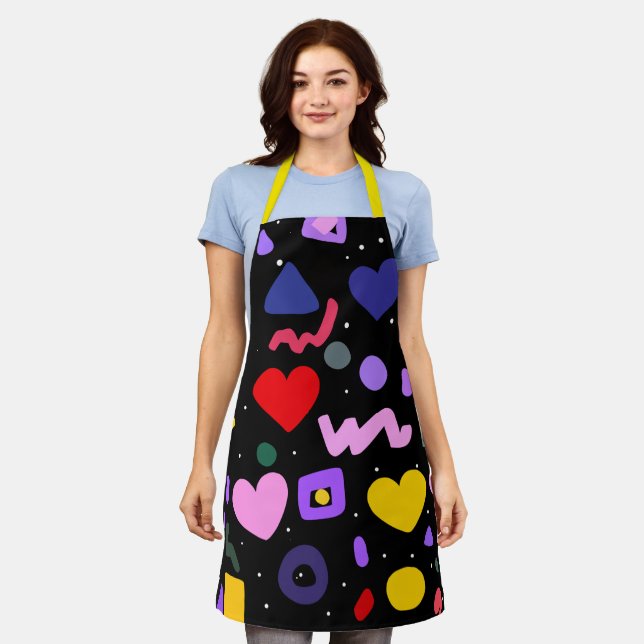 Trendy 80er Pattern Schürze (Getragen)