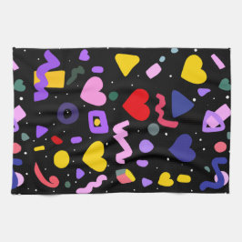 Trendy 80er Pattern Schürze Geschirrtuch