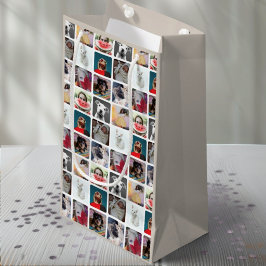 Trendy 9 Photo Pattern Collage Keepsake Kleine Geschenktüte