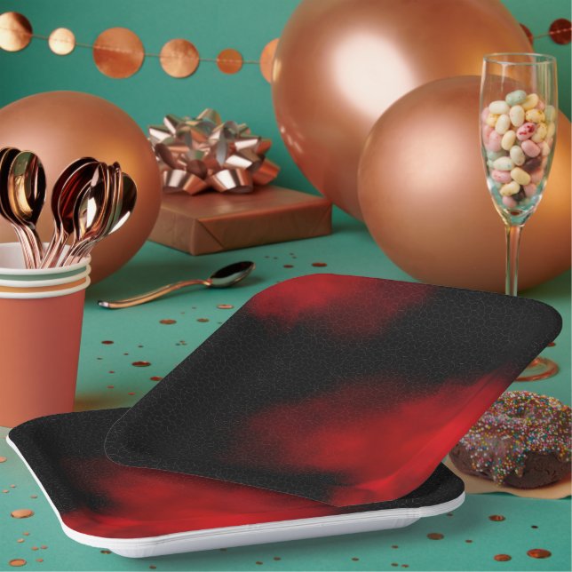 Trendy 9" Square Paper Plate für jeden Anlass Pappteller (Multi)