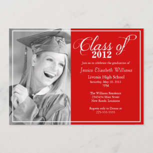 Trendy Abschluss Einladung