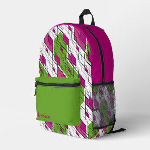 Trendy Abstract Design Bedruckter Rucksack