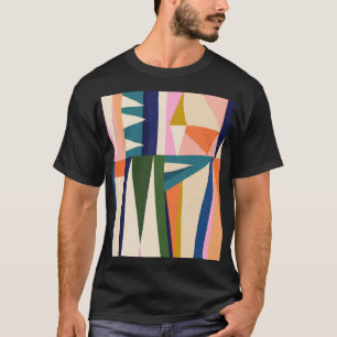 Trendy Abstrakt: Farbenfrohe Handzeichnung. T-Shirt