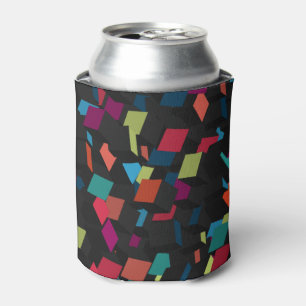 Trendy Abstrakt Geometric Cube Pattern Dosenkühler