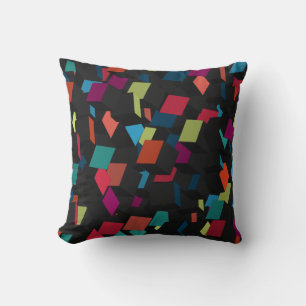 Trendy Abstrakt Geometric Cube Pattern Kissen