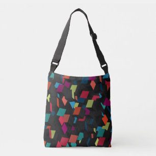 Trendy Abstrakt Geometric Cube Pattern Tragetaschen Mit Langen Trägern