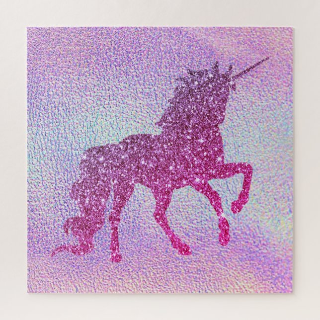 Trendy abstrakt Glitteer Unicorn (Vertikal)
