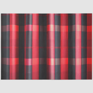 Trendy Abstrakt Red Black Kariert Collection Seidenpapier