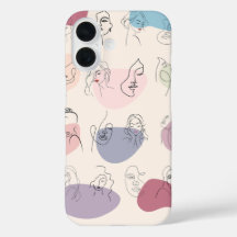 Trendy Abstrakte Frauenline Art iPhone Case